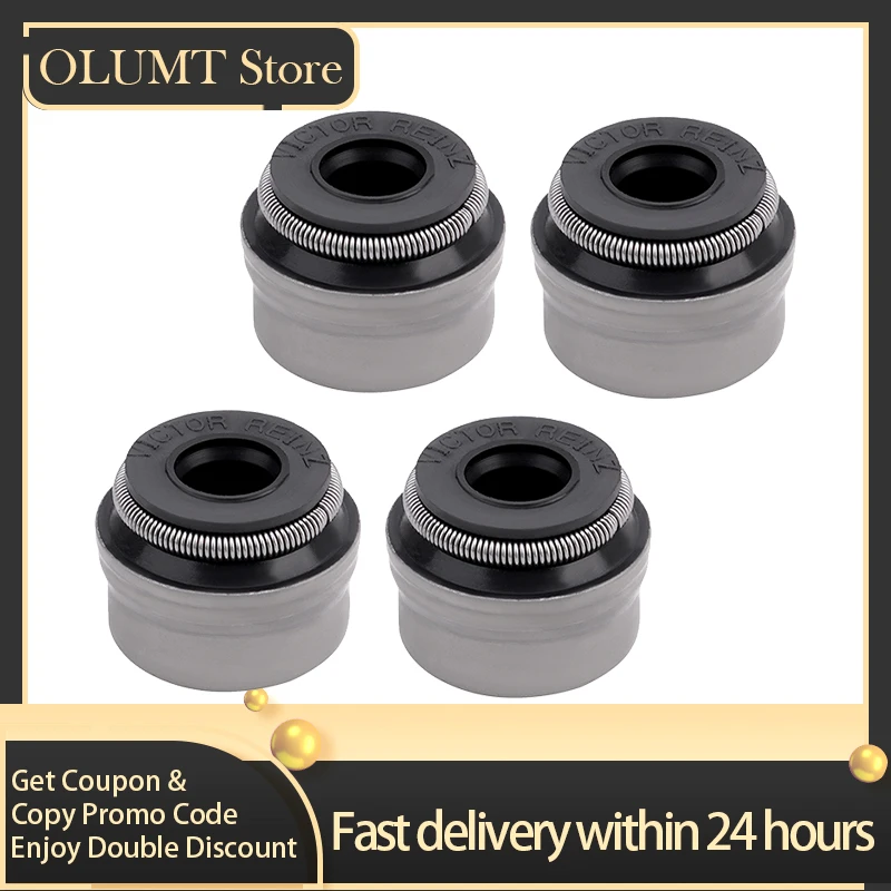 

4pcs Motorcycle Parts Intake Exhaust Valve Stem Sealing For 250 450 501 FE 4T 250FE 450FE 201FE For PEUGEOT 125 ELYSEO DD DT