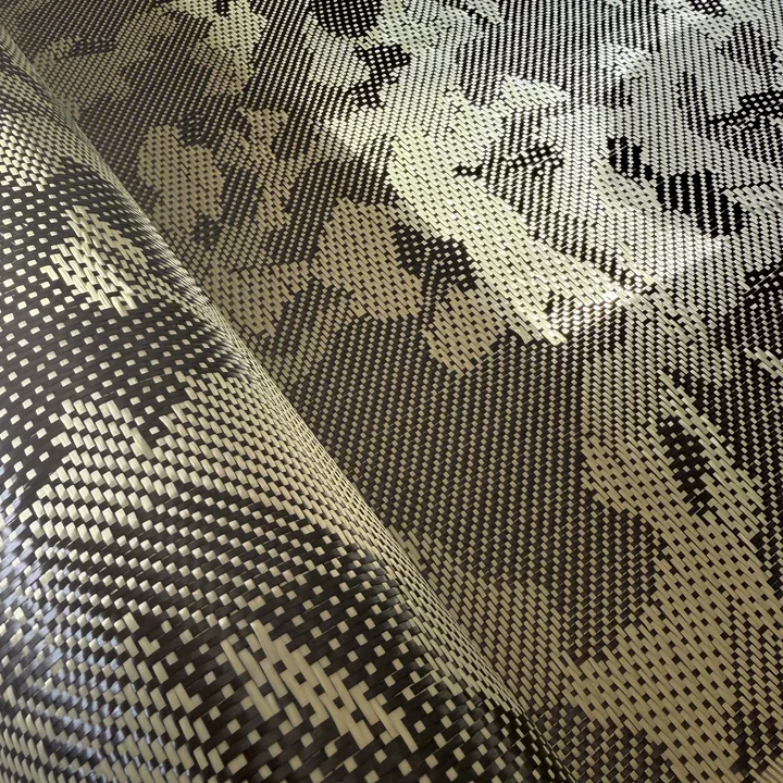 3K 240gsm Tarnmuster Kohlefaser-Kevlar-Mischgewebe 100cm*50cm/30cm pro Stück, für Auto- und Motorradumbauten – Detail 7