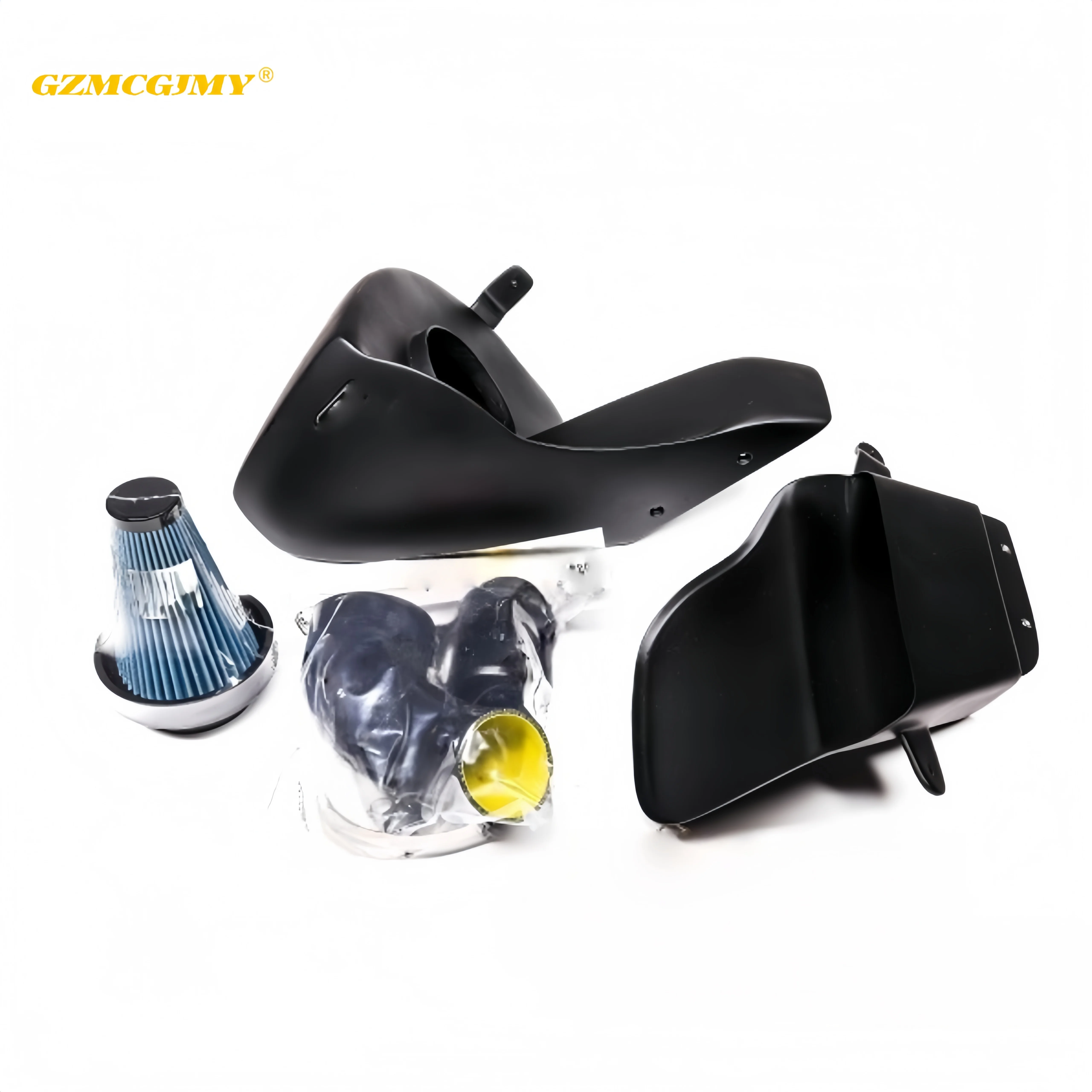 2014-2016 ماتي الأسود الحقيقي الجاف الكربون مدخل هواء أطقم لأودي A4 A5 B8.5 2.T(EA888 GEN3) نظام السحب البارد المنوع