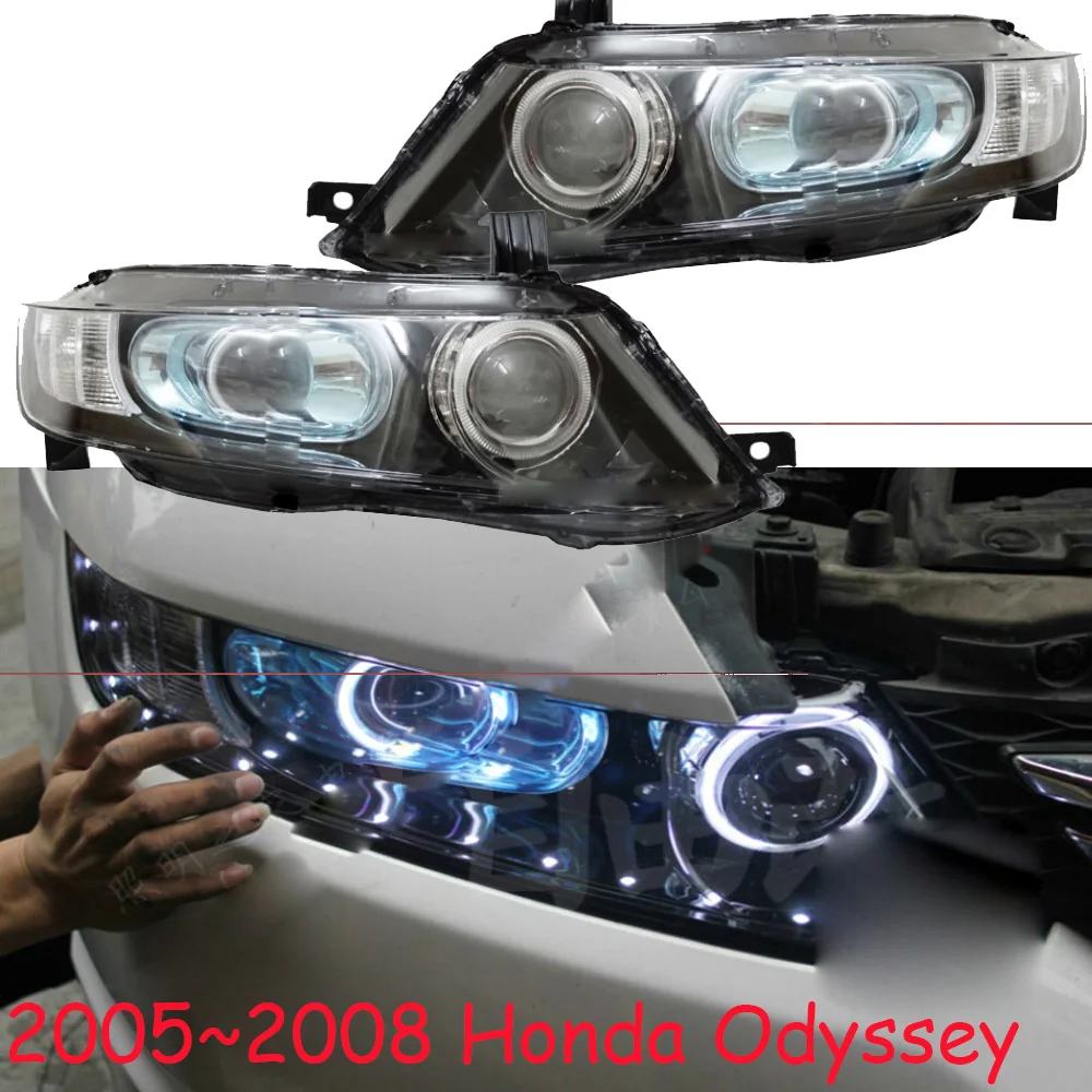 

Стайлинг автомобиля для фар Honda Odyssey 2005 ~ 2008y, автомобильные аксессуары, спрятанные ксеноновые противотуманные светодиодные DRL для фар odyssey