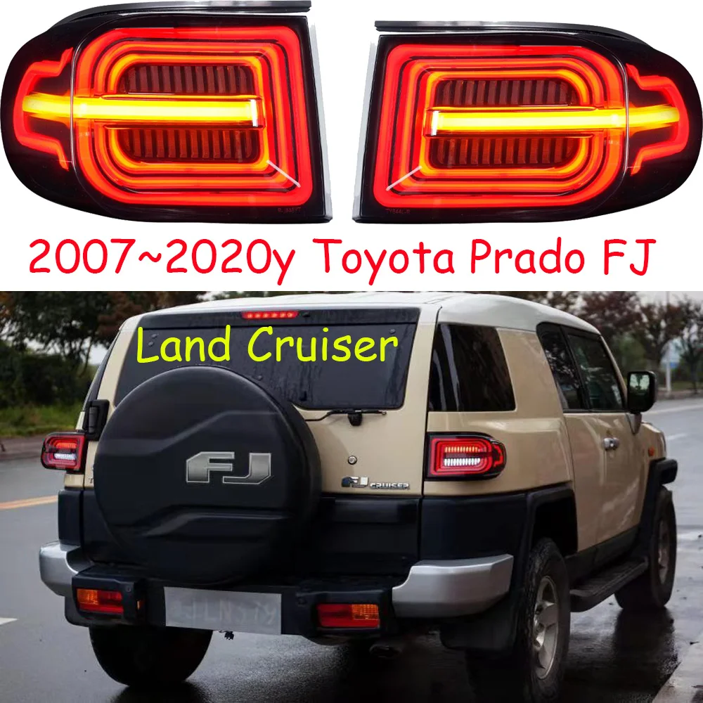 car bumper prado tail light for Toyota Land cruiser FJ taillight LED 2007~2020 car accessories Taillamp prado FJ rear light fog