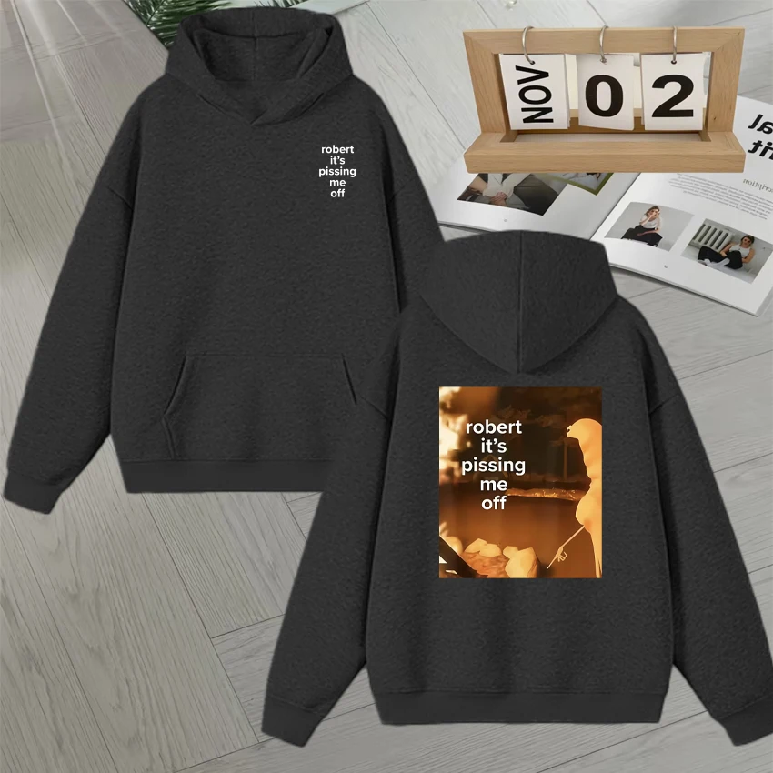 ماركوس الدودة روبرت ميمي بلوزات مطبوعة على الوجهين للرجال والنساء الصوف موضة شعبية هوديس الخريف الشتاء البلوفرات #4