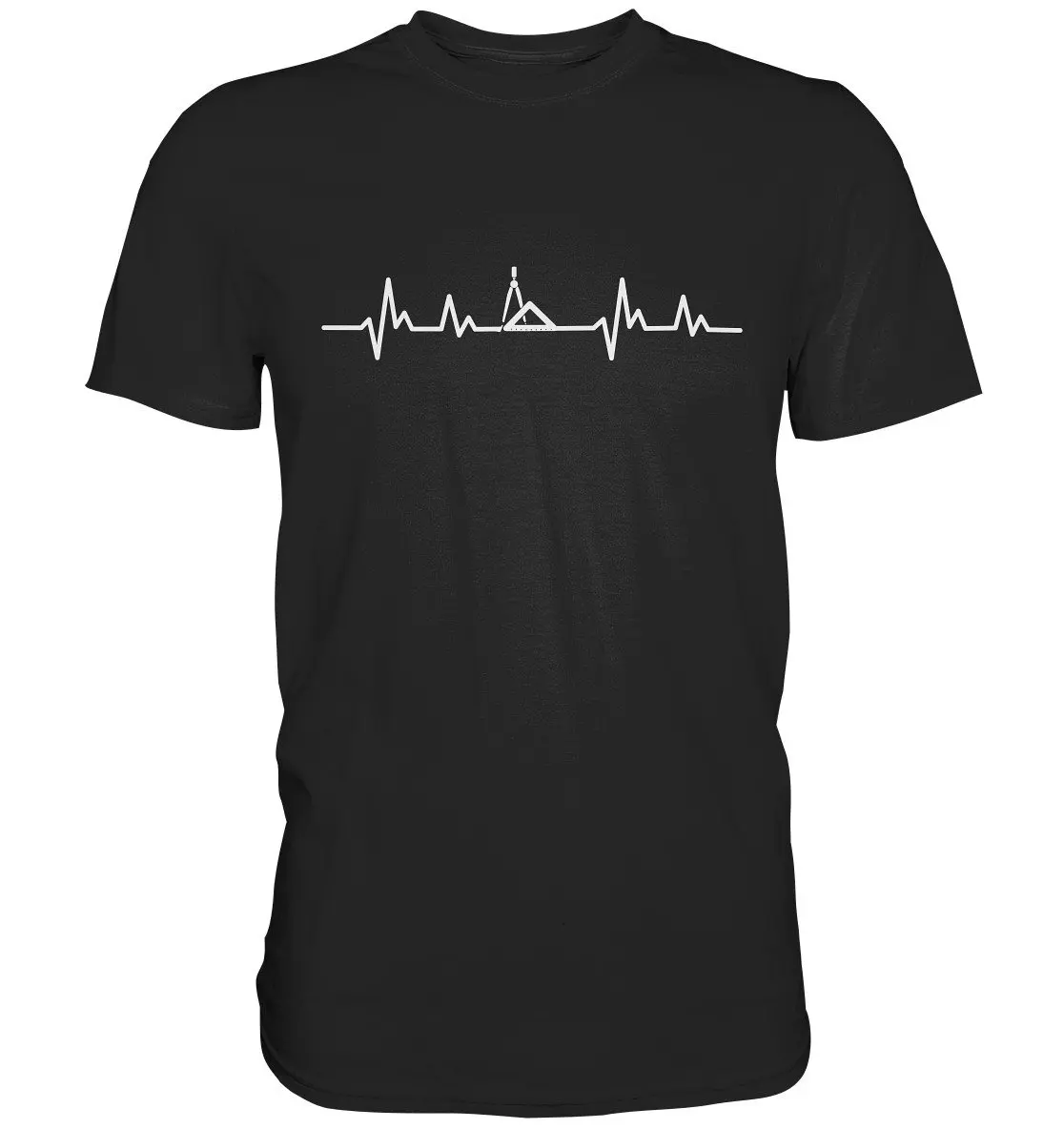 T Shirt For Architect With Heartbeat Architecture Construction Site Gift Premium