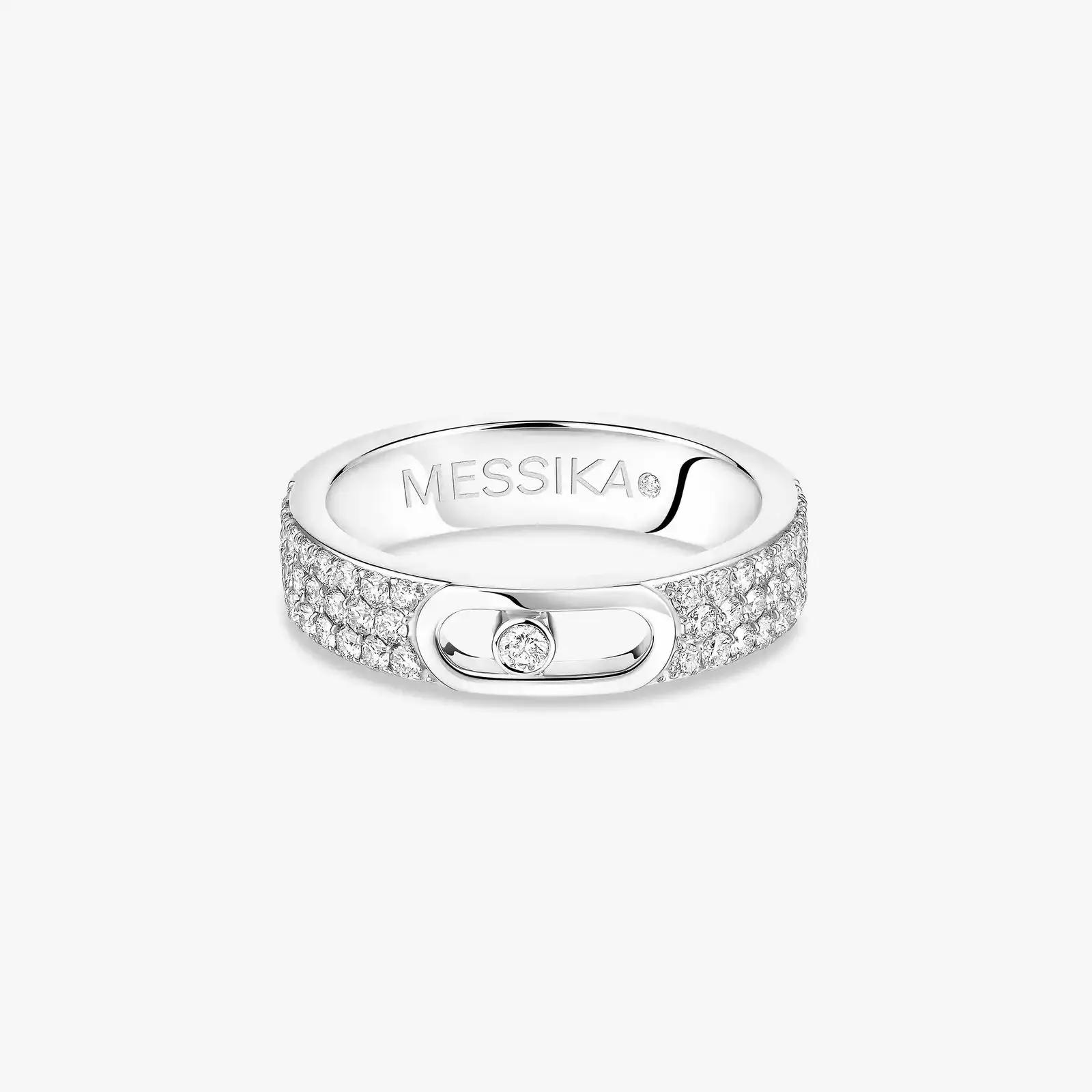 S925 Sterling Silber Klassischer Schiebediamantring Move Joaillerie Diamantring für Frauen Luxusschmuck Messik Geschenk Bankett