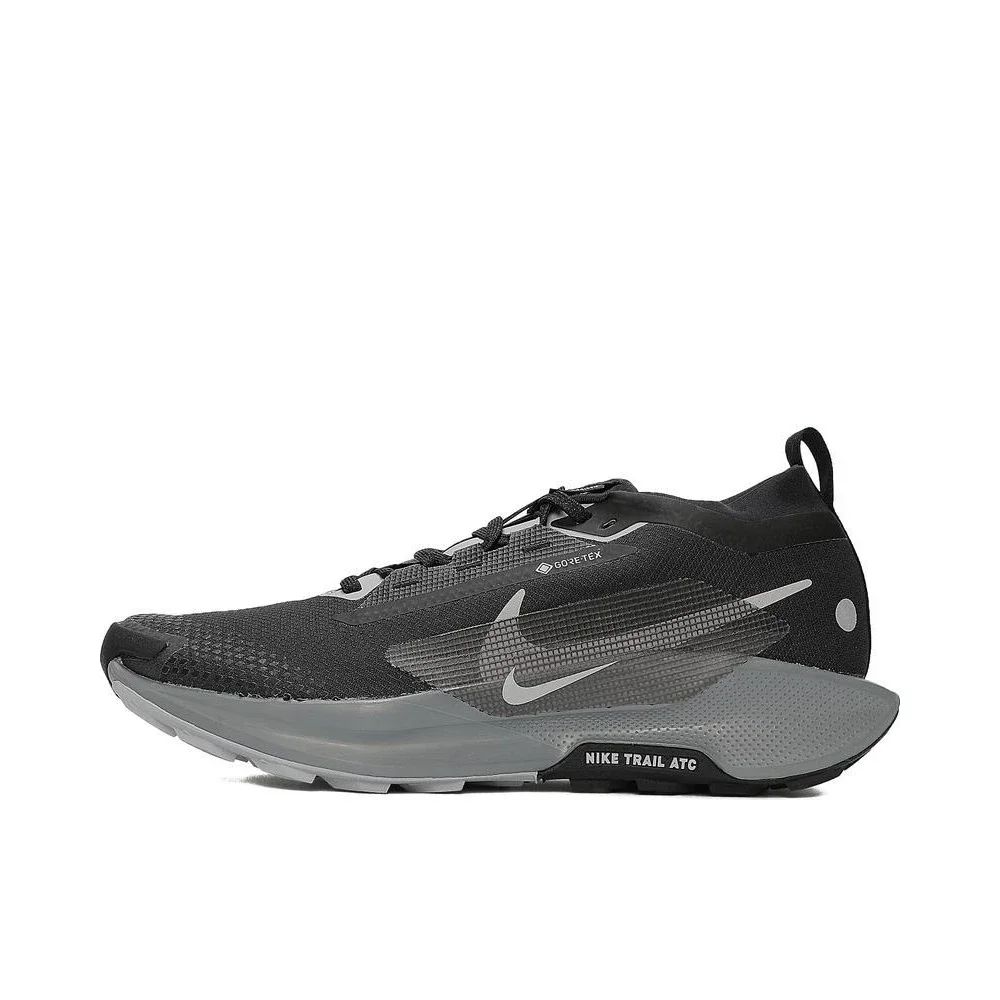 Original Nike React Pegasus Trail 5 Gore-Tex Black Cool Grey FQ0908-001 Anti-slip Cushioning for Men/Women Low Top Running Shoes