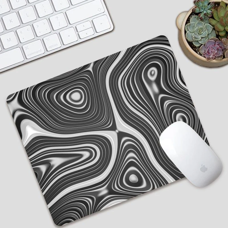 Multi-color Vortex Glass Pad without Lock Edge Mouse Pad Simple Mouse Pad Student Desk Mat Computer Mouse Mat Laptop Deskmat