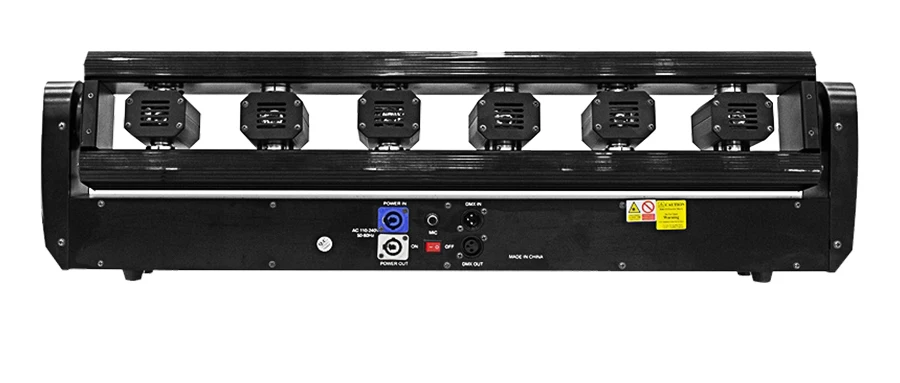 6X500mW Moving Head Laser Strahl Licht Voll Farbe RGB 3in1Projektor DMX512 DJ Beleuchtung Für Bühne Party disco Weihnachten Hochzeit Mus – Detail 7