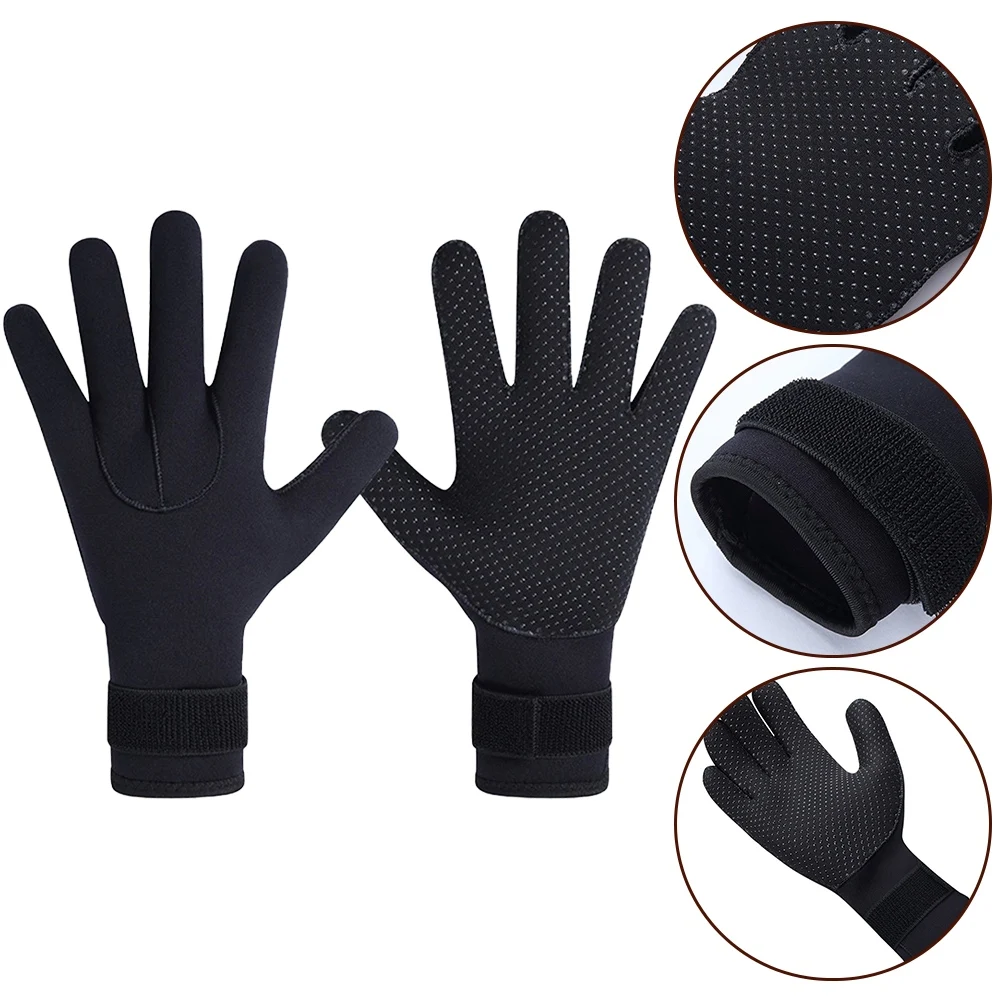 5mm Neoprene Gloves for Men Diving Gloves for Snorkeling Surfing Skiing Rafting Sailing and Other Water Sport Activities