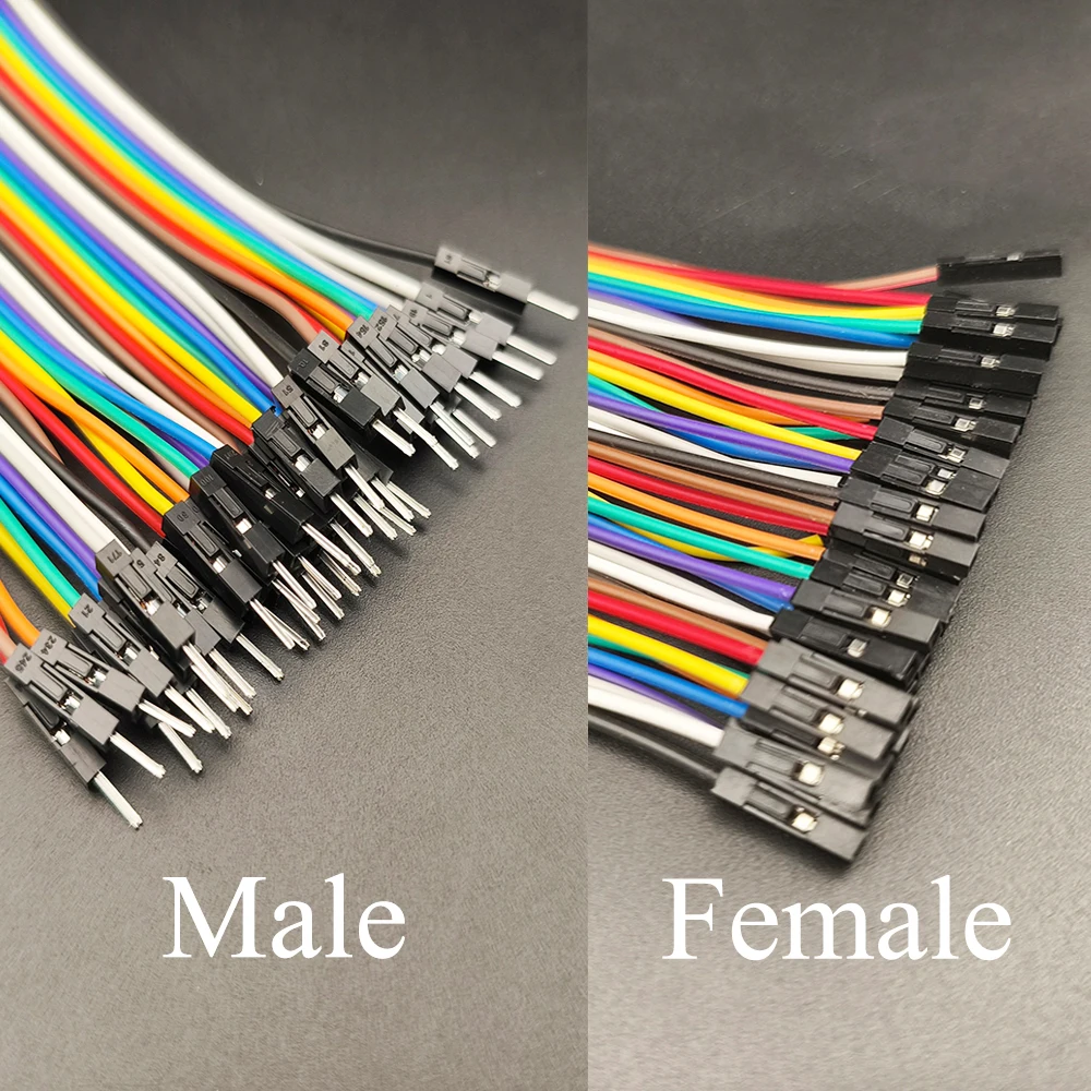 1Pcs 40Pin Cable Jumper Wire 10CM 15CM 20CM 30CM Male to Male/Female to Female/Male to Female Connector For Dupont DIY Kit