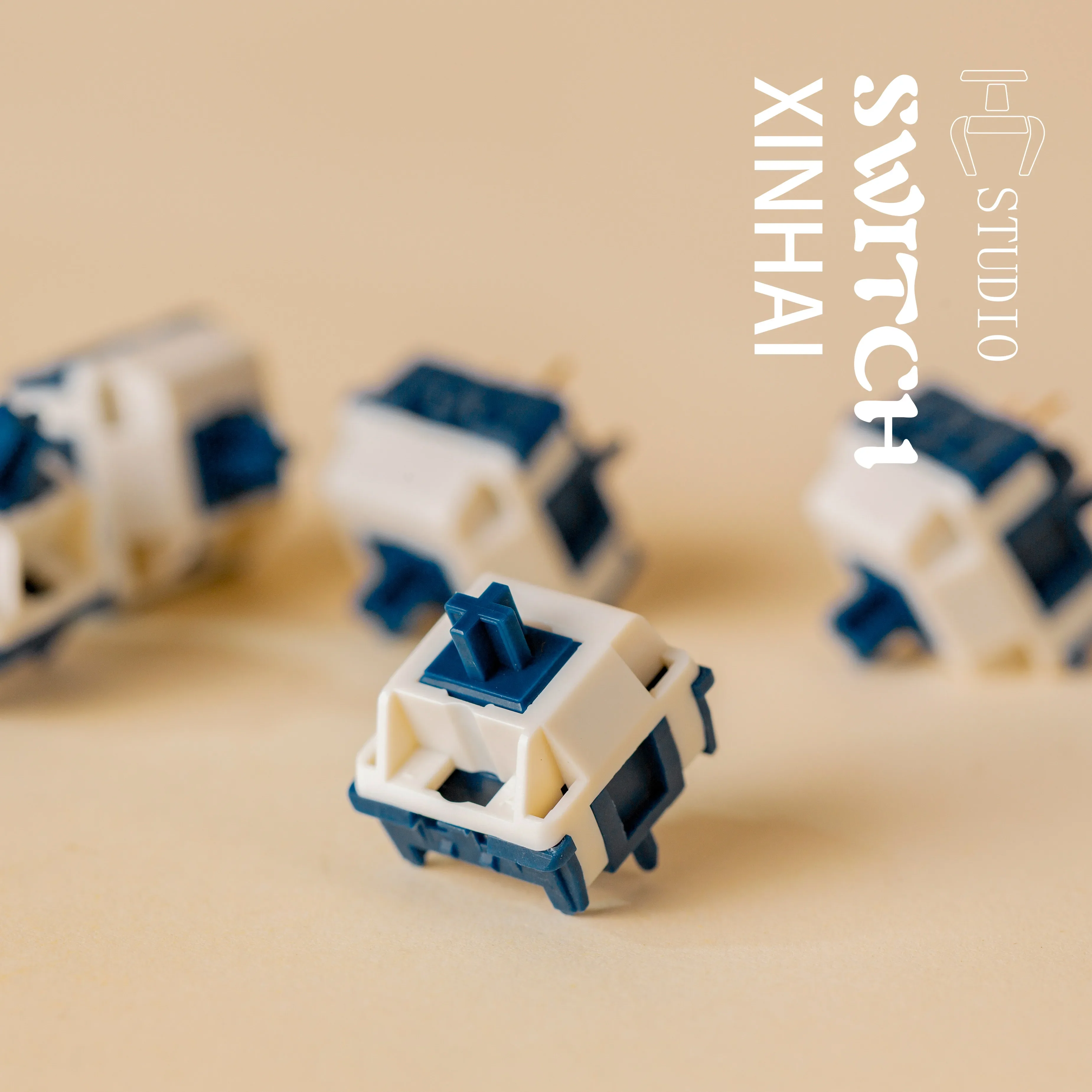 HC Studio Xinhai Switch Light Pressure Linear Switch Mechanical Keyboard DIY 5 Pin POM Stem Factory Lubed 37g /57g