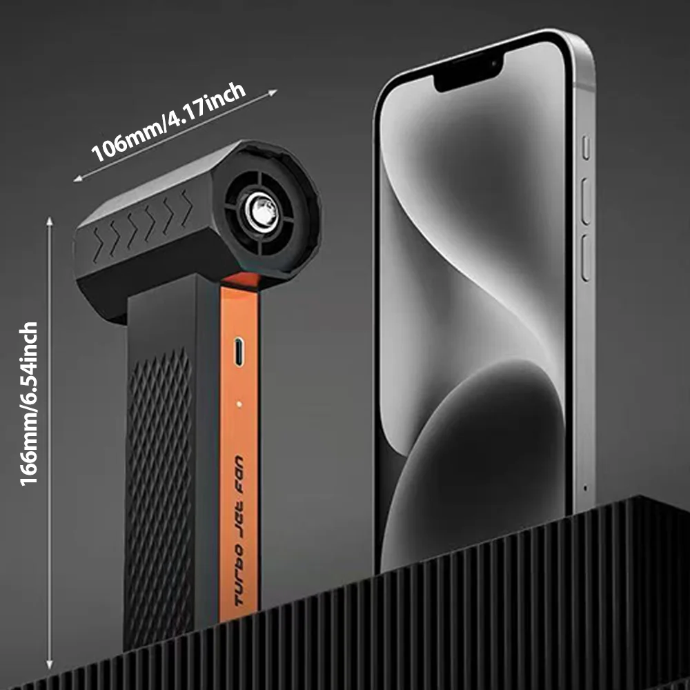 110000RPM 브러시리스 모터 전기 터보 제트 팬 고속 터보 강력 팬 10000mAh 4단 조절 강력 먼지 제거기