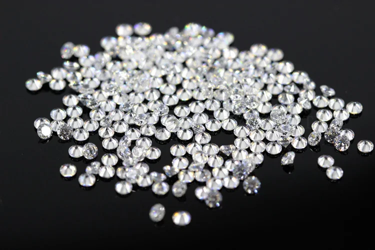 AAAAA Grade Weiß 0,8 ~ 12,0mm Lose Zirkon Stein Brillante Runde Cut Zirkonia Steine Für Schmuck Machen DIY – Detail 4