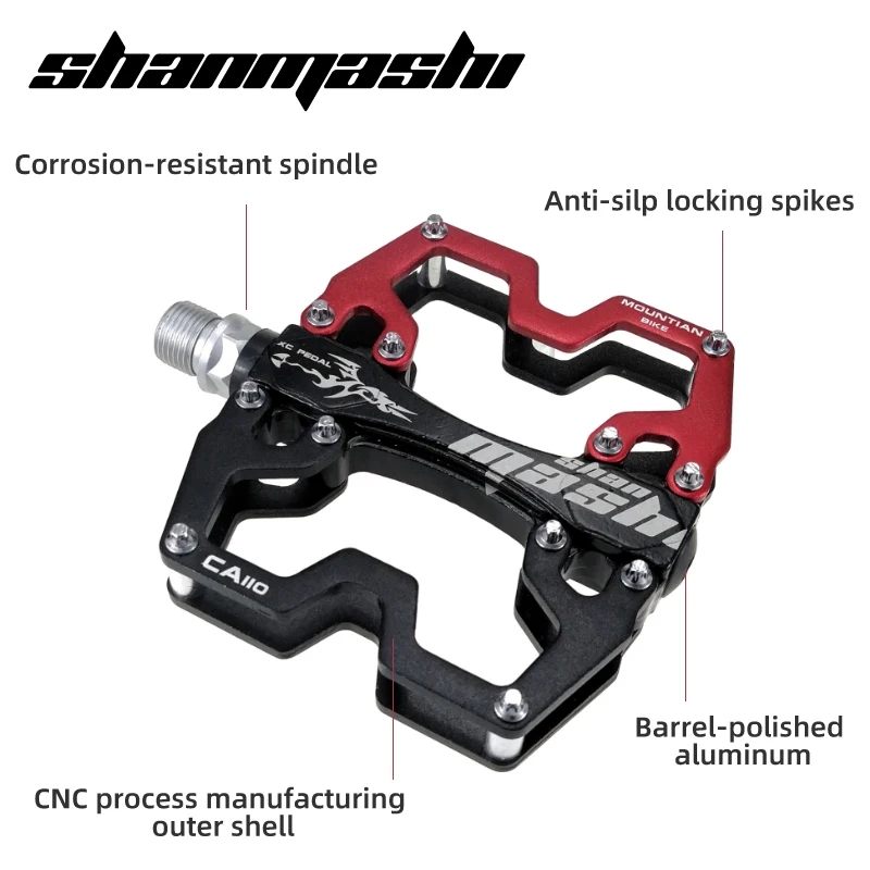 Bicycle Pedals CNC-processed Aluminum Alloy Lightweight Comfort Sealed Bearing Non-slip MTB Road Bike Pedal