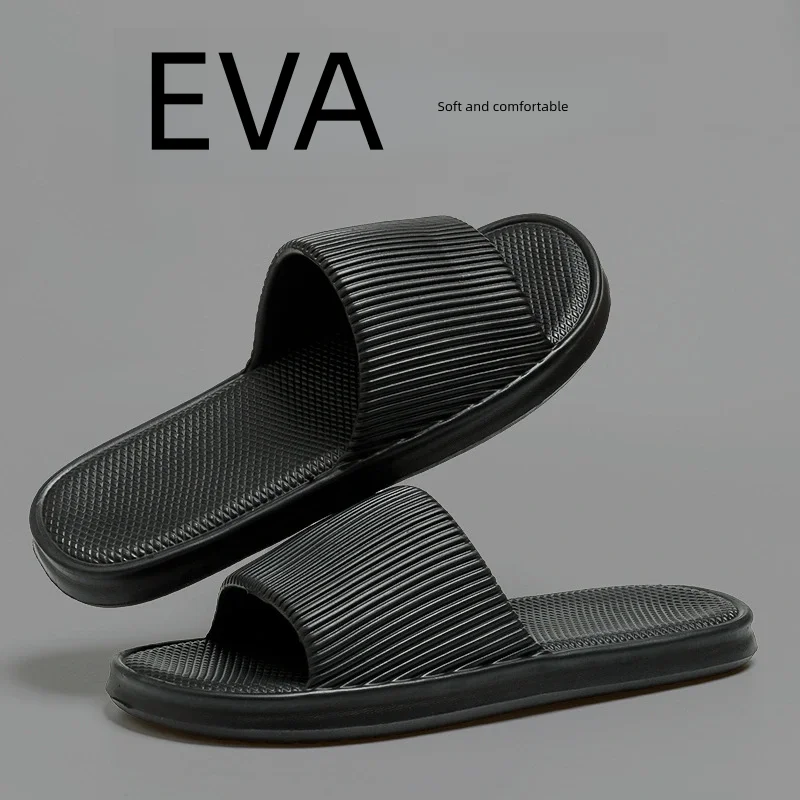 New EVA Slippers Men's Women's Home Soft Sole Anti-Slip Bathroom Slipper Summer Casual Indoor Slippers for Men Sandal Flip-Flops