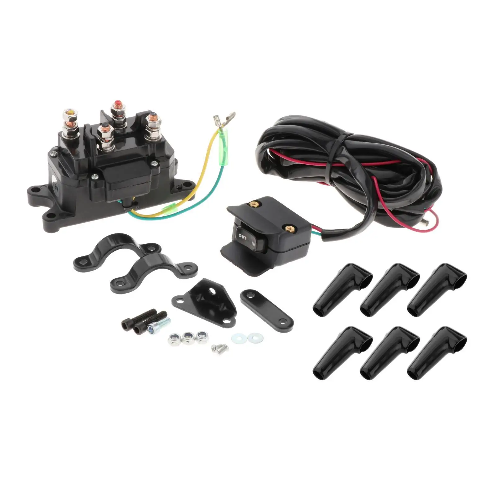 12V Winch Contactor Solenoid Relay Switch Connectors Fit for ATV Car