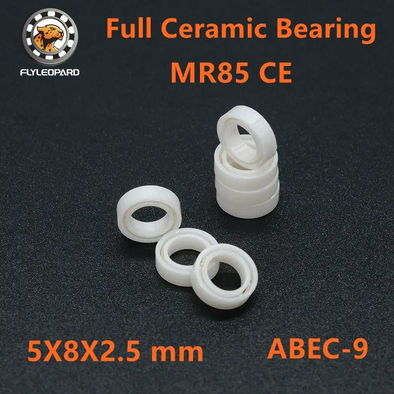 

(5PCS) MR85 CE 5X8X2.5 mm Full Ceramic Bearing ABEC-9 Full Zro2 Ceramic Zirconia Bearing for Optical Alignment Systems