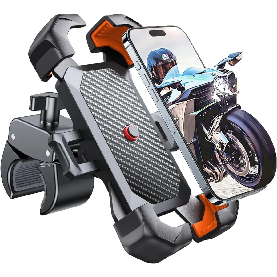 

Motorcycle Phone Mount [1s Auto Lock][100mph Military AntiShake] Bike Phone Holder for Bicycle [10s Quick Install] Hand