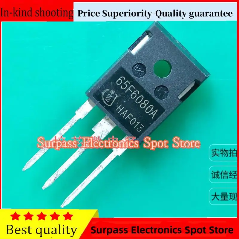 

10PCS-100PCS 65F6080A IPW65R080CFDA MOS 43A600V Price Superiority-Quality guarantee