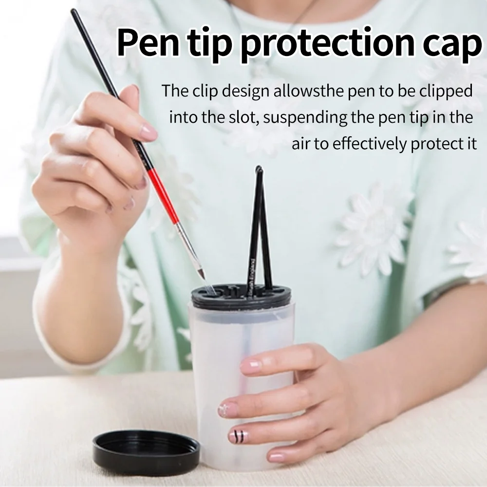 1 Pc Nagel Stift Reinigung Stift Tasse Sterile Kunststoff Nail art Acryl Gel Tauch Tasse Katzenauge Öl Rack Nagel verbesserung Werkzeug