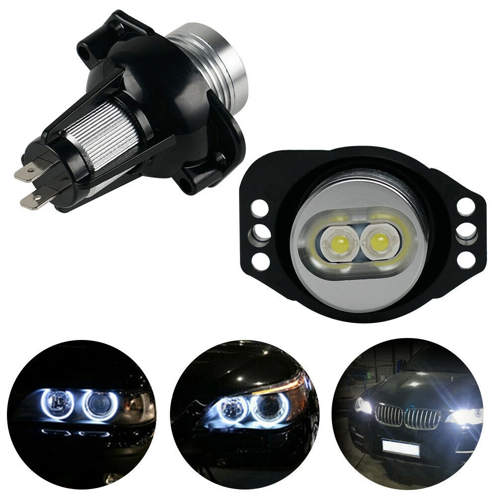 

Reliable-1Pair 6000K Marker Lights Bulb Error Free Angel Eyes Halo LED For-BMW 3 E90 E91