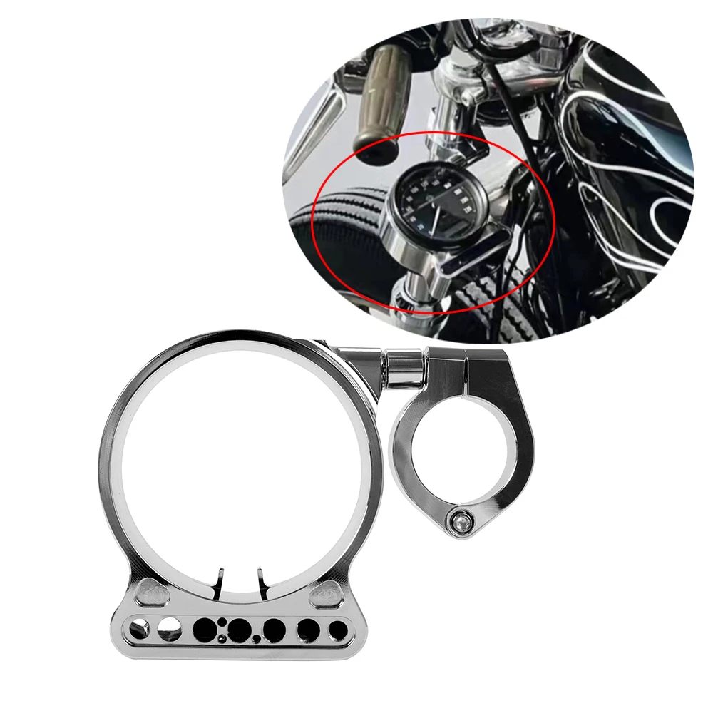 

Motorcycle Instrument Speedometer Bracket 39mm Side Mount Relocation Black/ Chrome For Harley Sportster 883 1200 XL