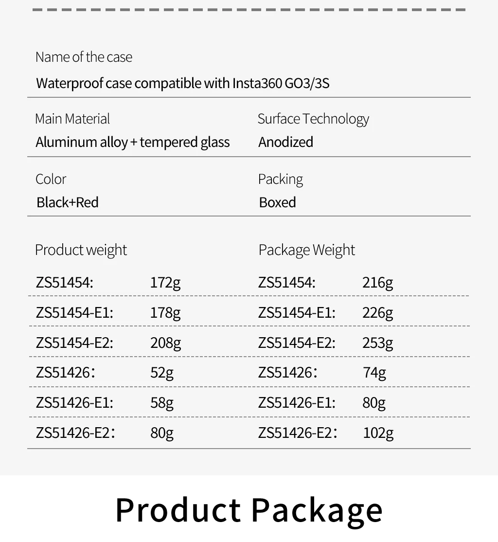 80 m wasserdichtes Gehäuse, Aluminiumkäfig, gehärtetes Glas, für Insta360 GO 3S Unterwasser-Tauchgehäuse Go3 Go3S Kamera-Schutz – Detail 19