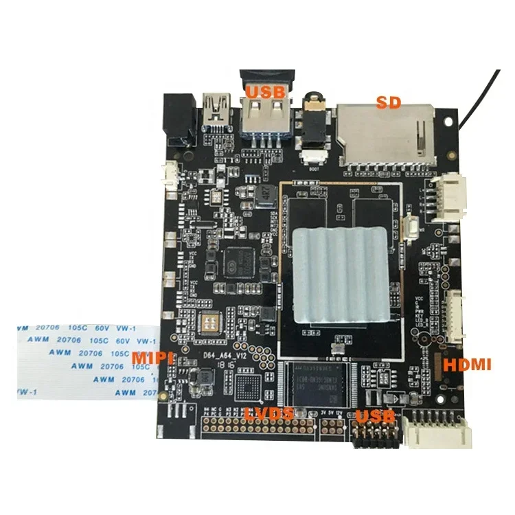 A64 Façades Core 1080P I2C WiFi USB Contrôleur Tablette Carte Principale