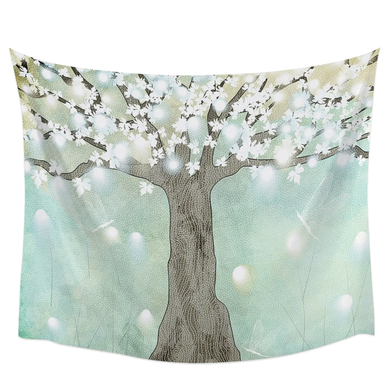 Plant Tree Flower Butterfly Tapestry Wall Hanging Home Decor Tapestries Wall Cloth Bedroom Wall Decoration