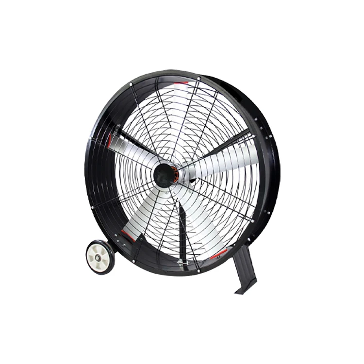 Large Industrial Floor Fan Mobile Brushless DC Fan Cooling Fan With Wheel For Large Industrial House