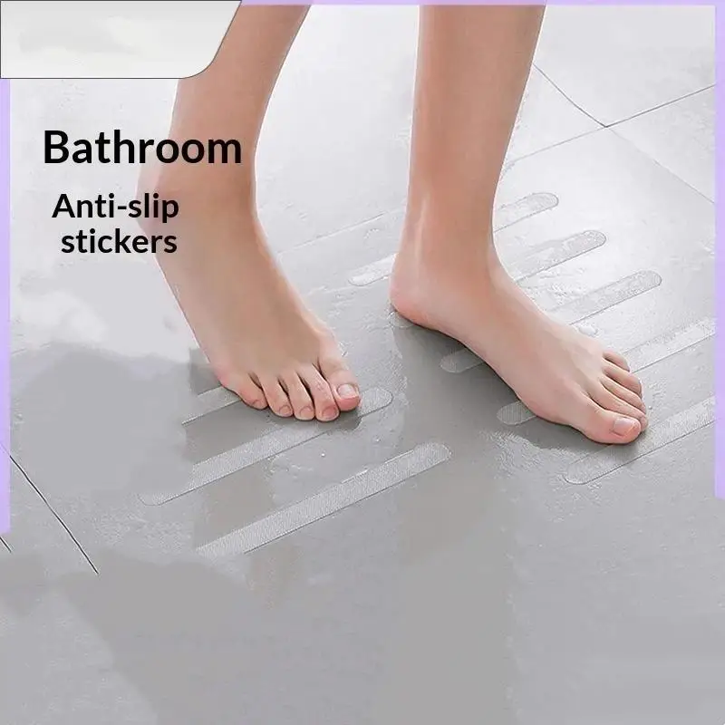 24Pcs Anti-Slip Shower Stickers Bathtub Shower Floor Safety Strips With Scraper - view 5