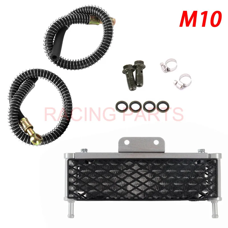 Motorcycle Oil Radiator Water Cooler Kit Universal for Kawasaki Honda Suzuki Engine Minimoto Pit Dirt Bike Motorcycle Oil Cooler