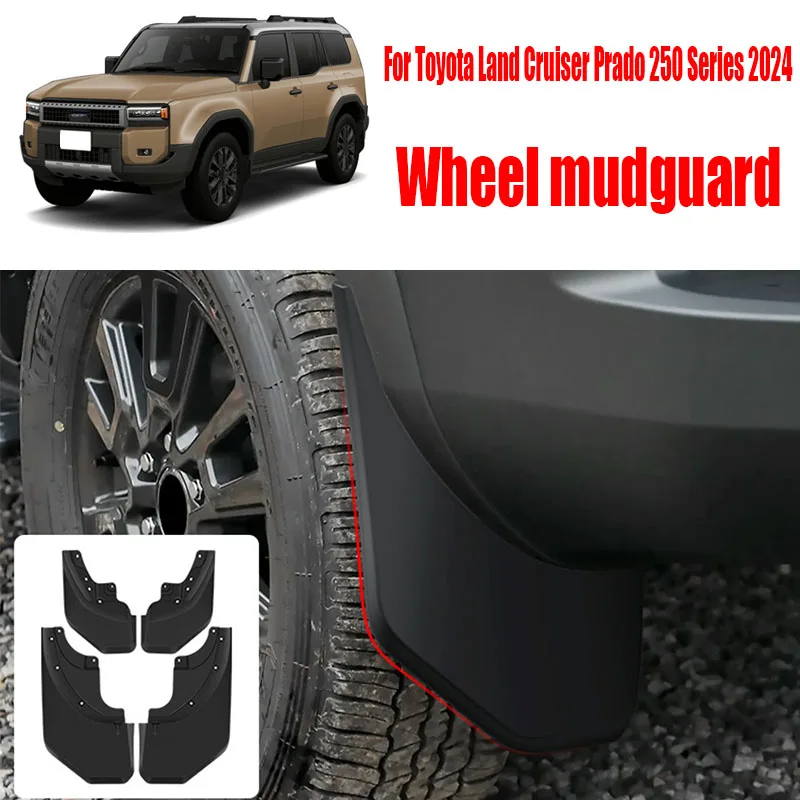 

For Toyota Land Cruiser Prado 250 Series 2024 Front and rear wheels mudguard mudguard and exterior protective accessories