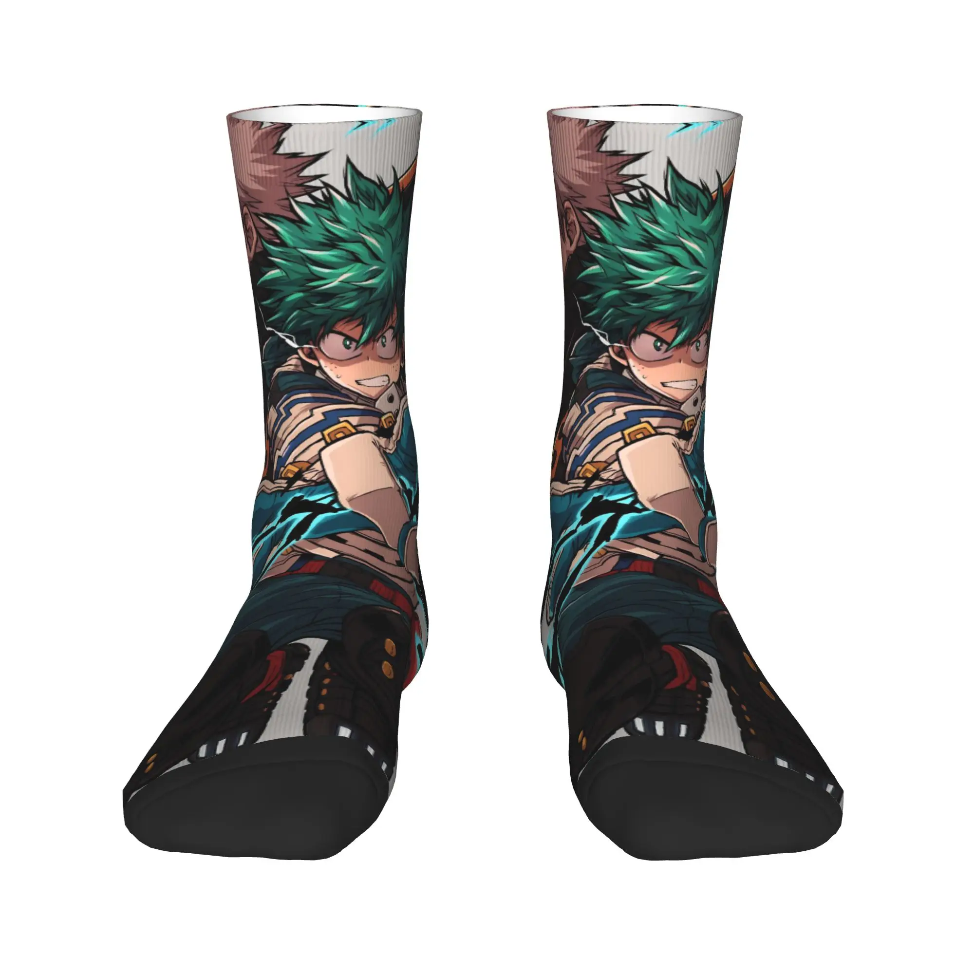 Kaus Kaki My Hero Academia, Kaus Kaki Unik Musim Gugur Anti-Selip untuk Pria, Kaus Kaki Lembut dengan Grafis untuk Mendaki