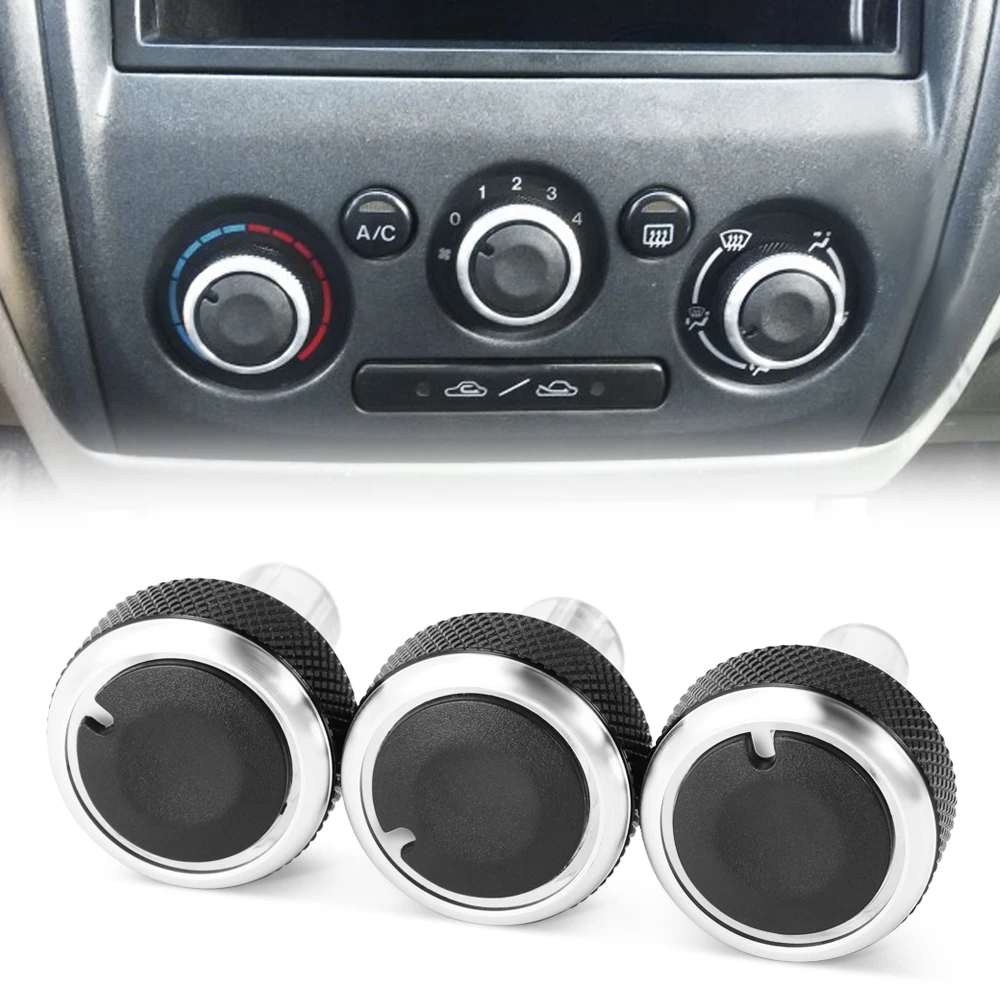 3pcs/set For mazda 323 Familia ac knob air conditioning knob heat control switch ac knob For mazda 323F car accessories