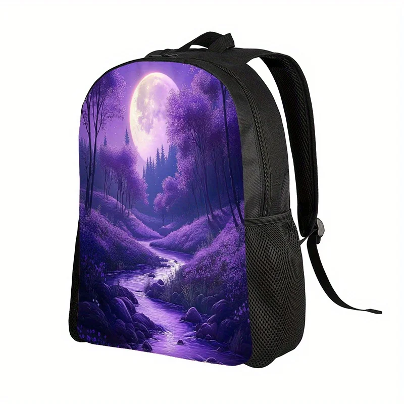 

Светящийся рюкзак Fantasy Forest - светящийся принт, регулируемые лямки и прочный полиэстеровый материал.