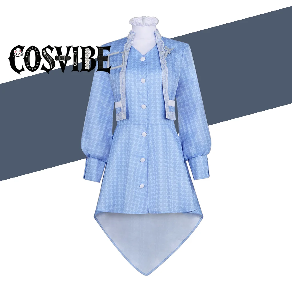 

Kamisato Ayaka Blue Dress Cosplay Costume Anime Character Halloween Party Performance Clothing for Adults Women