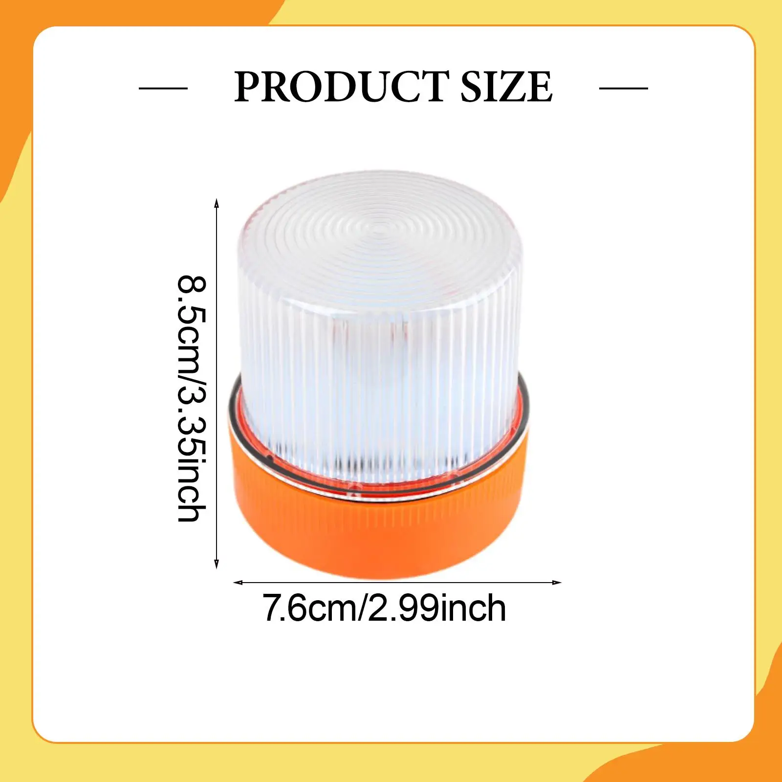 

Compact Efficient Traffic Warning Light Rechargeable LED Emergency Lamp for Auto Outdoor Safety Night Use