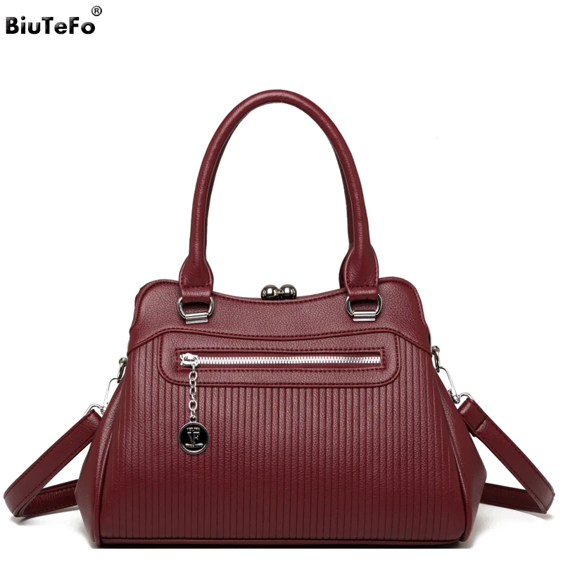 

Модная женская сумка с полосками, высококачественная кожаная сумка для женщин, новая элегантная сумка через плечо, дизайнерская вместительная сумка-тоут.