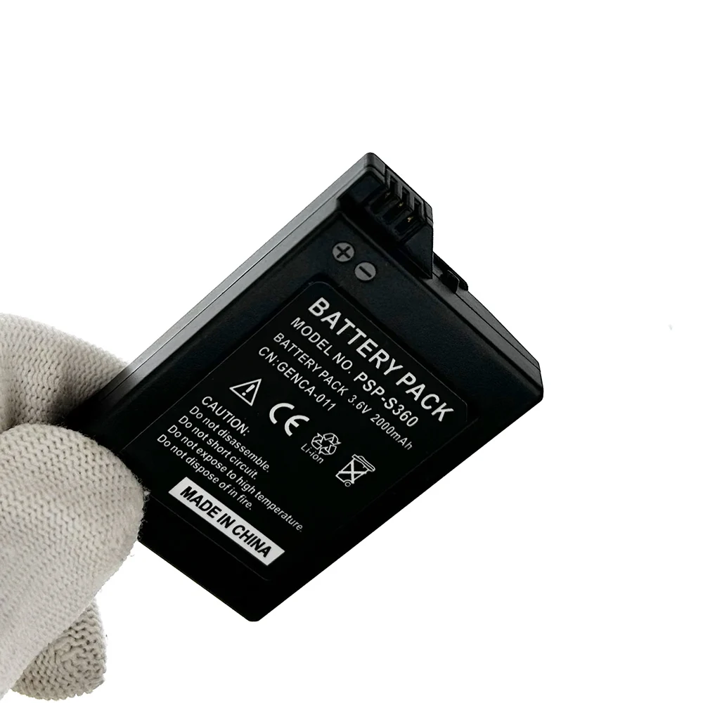 PSP-S360 Real Capacity Lithium Battery Pack For Sony PSP-2000,PSP-3000,PSP-S110,PSP Slim/Lite playstation Rechargeable Battey