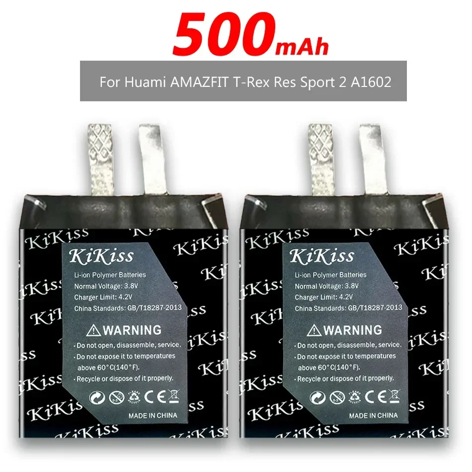 KiKiss 500mAh PL372427V Rechargeable Battery for Huami AMAZFIT PACE A1602 A1612 Sports Smart Watch Repair Accumulator Batteries