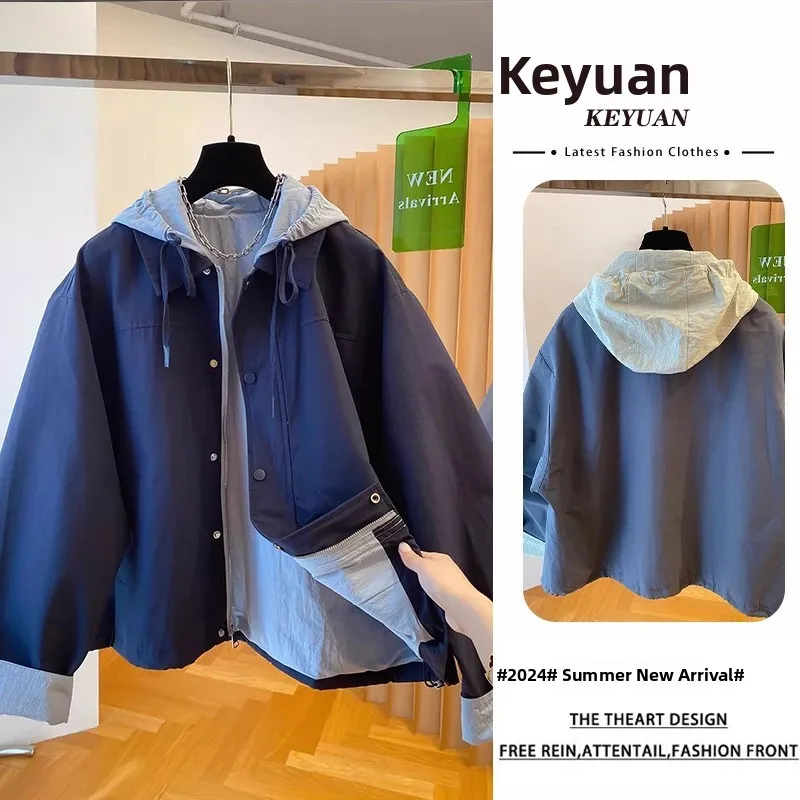 

Мужская модная куртка большого размера на осень-зиму с капюшоном, ветрозащитная, на шнурке, из полиэфирного волокна, молодежная, повседневная, однотонная