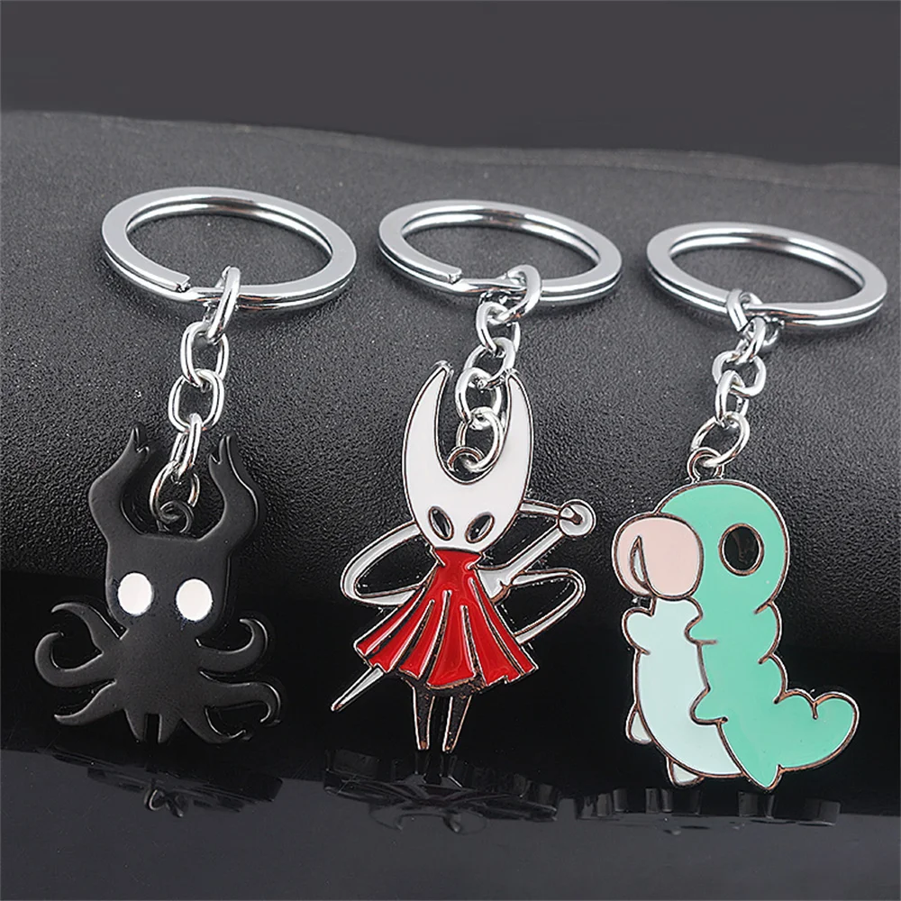 New Game Hollow Knight Bone Nail Keychain Necklace Pure Nail Sword Metal Pendant Keyring Cosplay Jewelry Gifts image 5