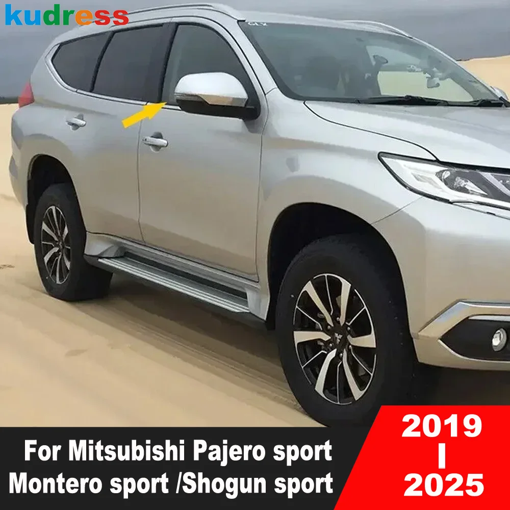 

Для Mitsubishi Pajero/Montero/Shogun sport 2019-2024 2025 автомобильное зеркало заднего вида, накладка на боковое крыло, зеркала, крышка, аксессуары