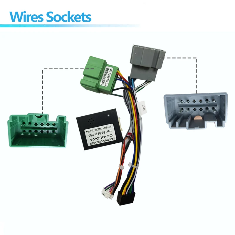 Picture 3: Android Radio Power Cable 16Pin Car Wiring Harness Adapter Canbus Box Decoder For Volvo S80 XC70 V70 S60 1999-2006