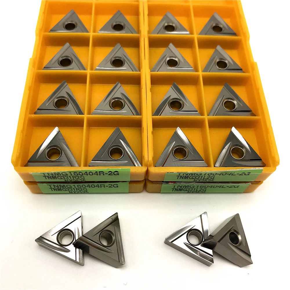

TNMG160402R TNMG160404R-2G NX2525 CNC External Turning Tool Metal Ceramic Turning Tool Stainless Steel Processing Cutting Tools
