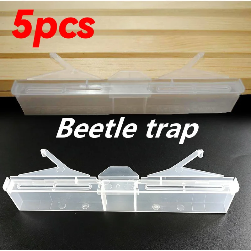 10Pcs Clear Reusable Beehive Beetle Trap Thickened Nest Worm Trap Beekeeping Supplies for Beehive Frame