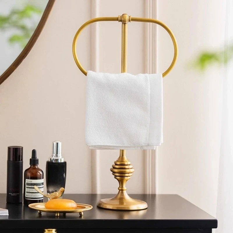 

Luxury Brass Vertical Towel Rack Storage Rack Towel Holder Bathroom Vertical Tissue Holder Vintage Bathroom Decoration