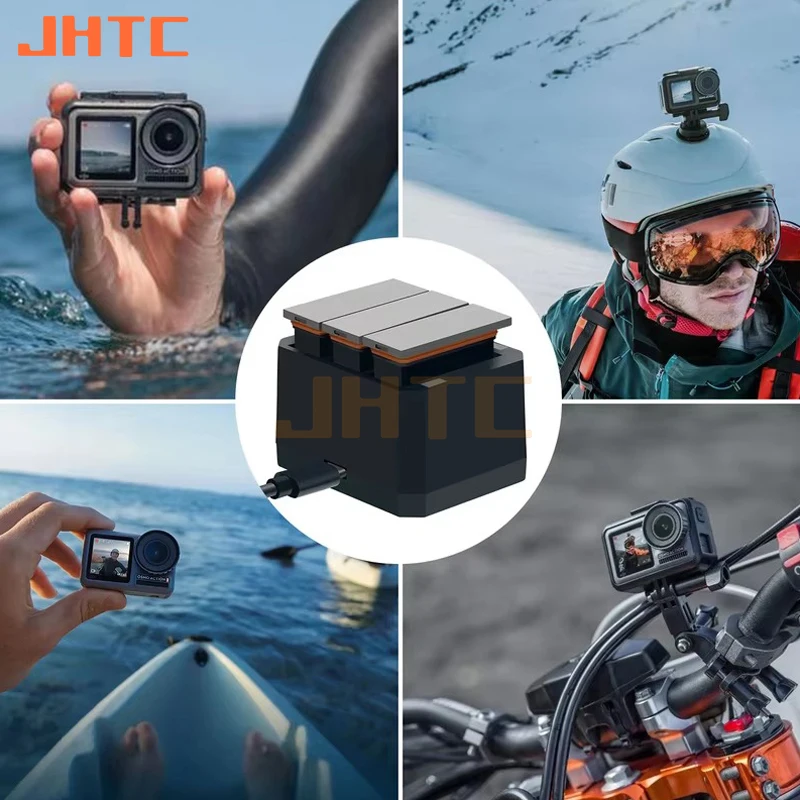 DJI Osmo 액션 카메라용 배터리 충전기, 배터리 채널 USB 충전기, 4.2V USB 출력