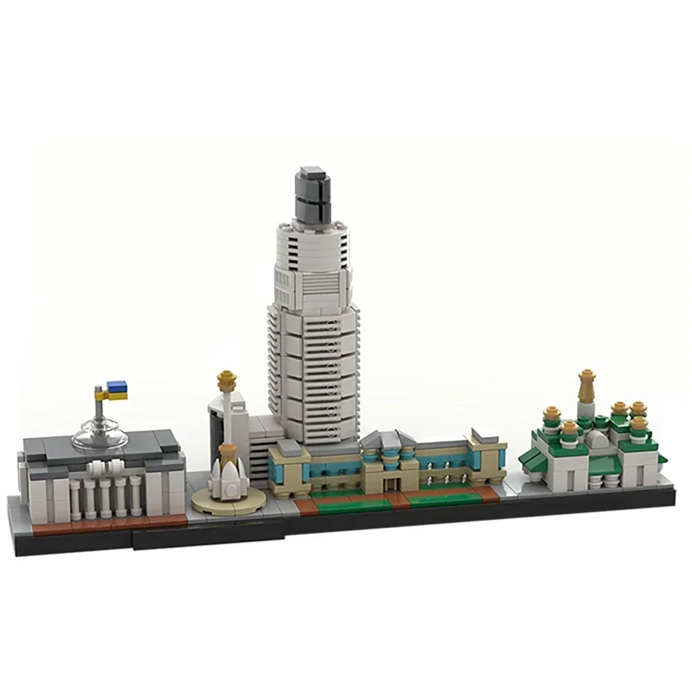 MOC Architecture ukrainienne majuscule Kyiv (Kiev) horizon blocs de construction ensemble idée assembler briques jouets pour enfants cadeaux d'anniversaire