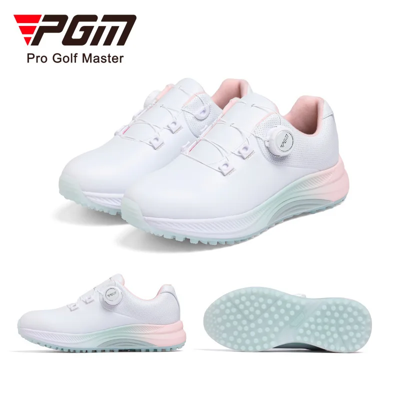 

PGM Golf Shoes Women's Waterproof Sneakers Summertime Anti-slip Cushioning, Lightweight, Nailless Sports Shoes XZ392